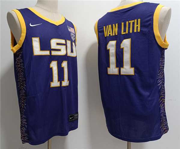 Men's LSU Tigers #11 Hailey Van Lith Purple Stitched Jersey,We sell and wholesale Men's LSU Tigers #11 Hailey Van Lith Purple Stitched Jersey on line form chian!